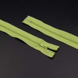 Молния спиральная М-20 Тип-3 неразъемная х/б зеленая