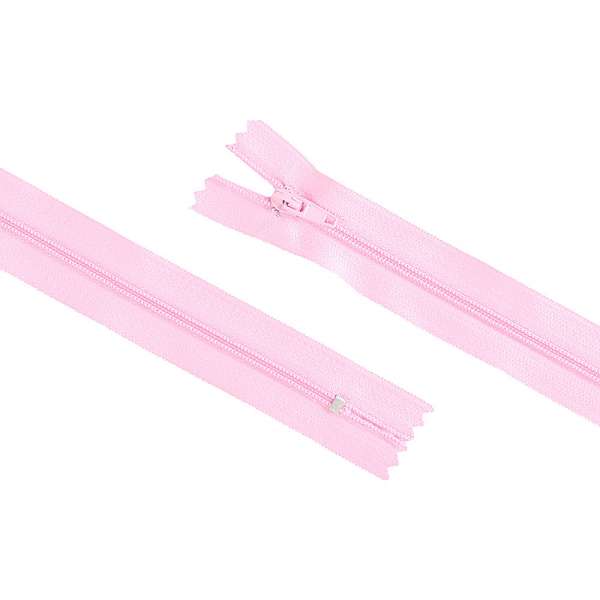 Молния спиральная М-20 Тип-3 неразъемная х/б розовая яркая оптом