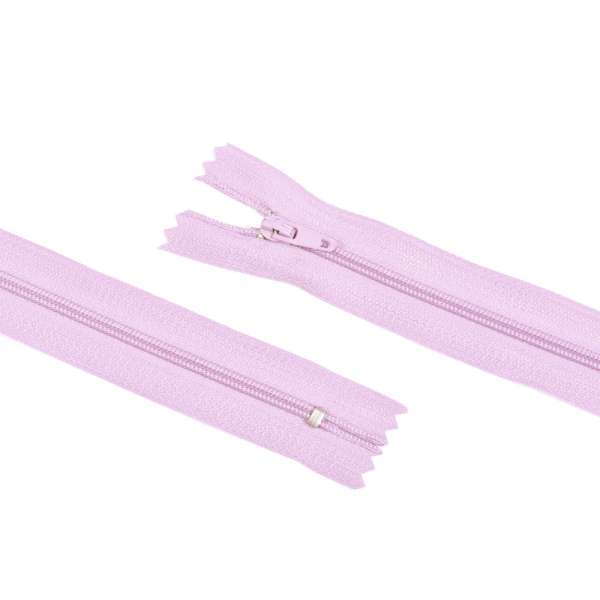 Молния спиральная М-20 Тип-3 неразъемная х/б сиреневая светлая оптом