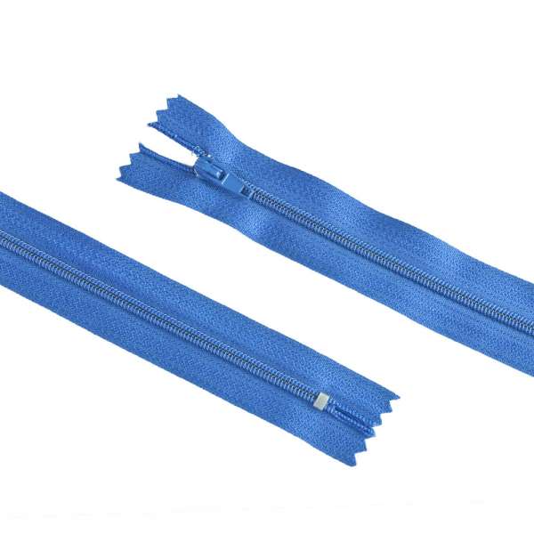 Молния спиральная М-20 Тип-3 неразъемная х/б темно-голубая ультрамарин оптом