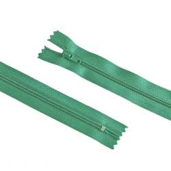 Блискавка спіральна М-20 Тип-3 нероз'ємна бавовна зелено-бірюзова