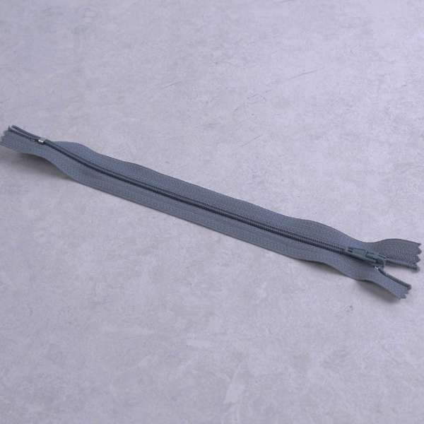 Молния спиральная М-20 Тип-3 неразъемная х/б серо-голубая оптом