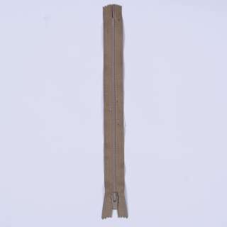 Молния спиральная М-20 Тип-3 неразъемная х/б бежево-кофейная оптом