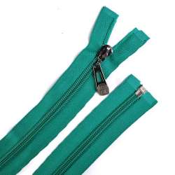 Блискавка спіральна М-70 Тип-5 роз'ємна бавовна бірюзова темна