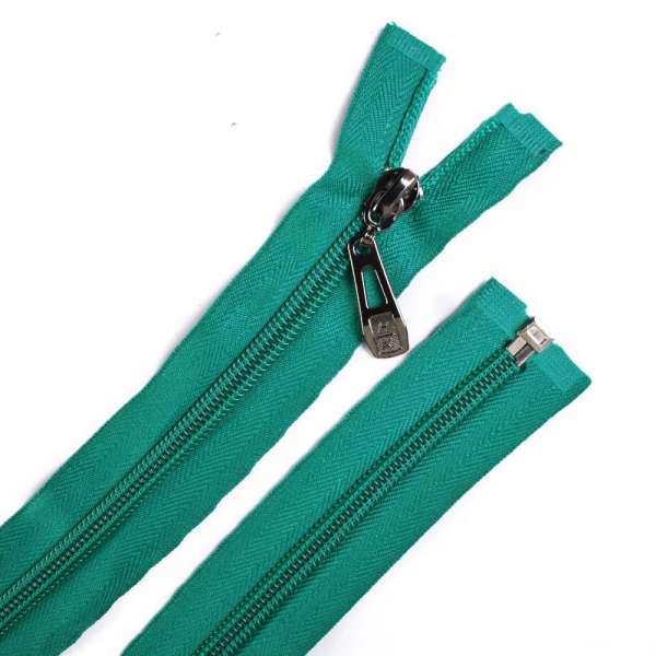 Блискавка спіральна М-70 Тип-5 роз'ємна бавовна бірюзова темна оптом