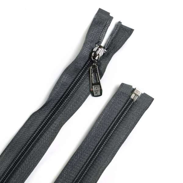 Блискавка спіральна М-70 Тип-5 роз'ємна бавовна сіра оптом