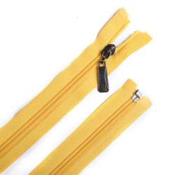 Блискавка спіральна М-70 Тип-5 роз'ємна бавовна жовта світла