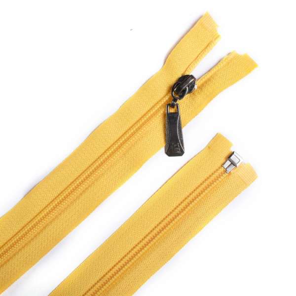 Блискавка спіральна М-70 Тип-5 роз'ємна бавовна жовта світла оптом