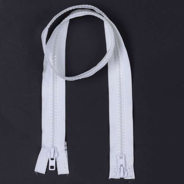 Молния тракторная М-90 Тип-10 разъемная 2 бегунка белая оптом