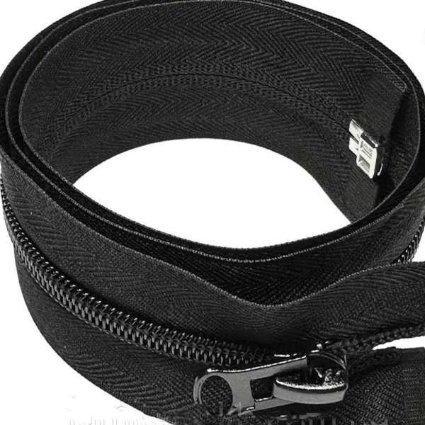 Молния спиральная М-80 Т-8 разъемная 1 бегунок черная оптом