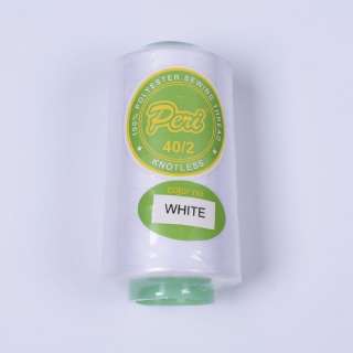 Нитки Пери 4000 ярдов №40/2 бобина белые оптом