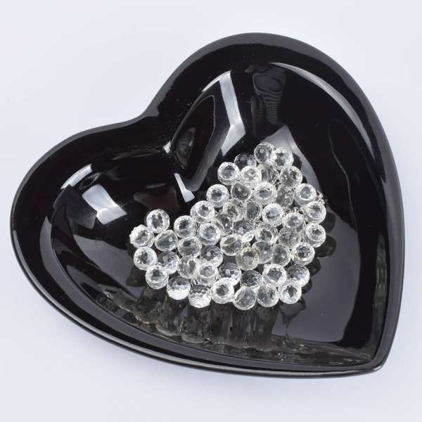 Полусфера с заклепкой 8мм (50шт/упаковка) прозрачная оптом