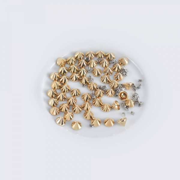 Шип с заклепкой 8мм, высота 6мм 50шт/упак оптом