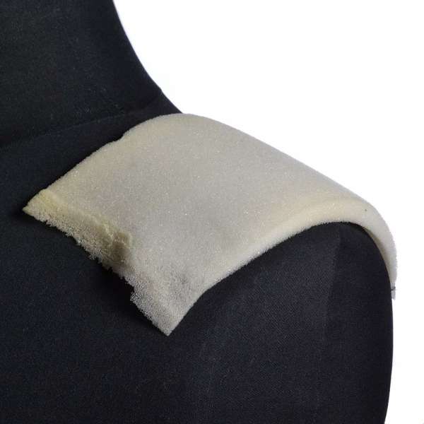 Плечевые накладки поролон 17х110х180 белые оптом