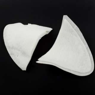 Плечевые накладки нетканный материал 160х243х12 белые (7065) (для мужской одежды) оптом
