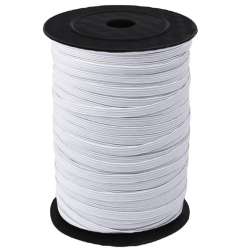 Резинка 3мм белая плотная