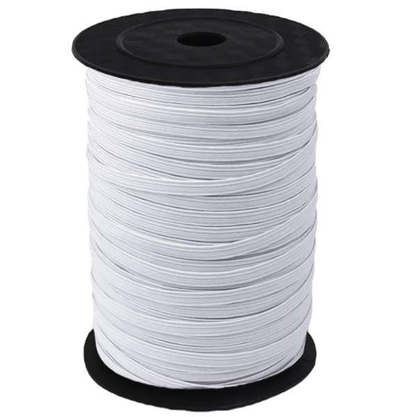 Резинка 3мм белая плотная оптом