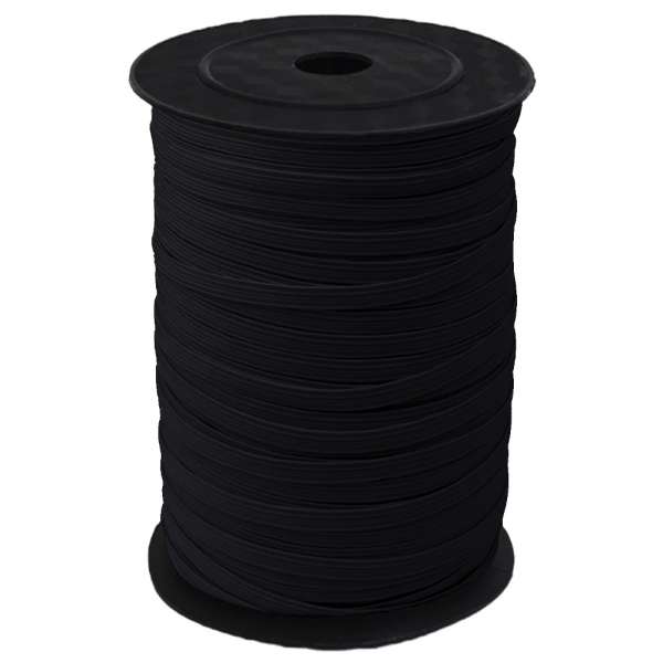 Резинка 3мм черная плотная оптом