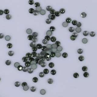 Стразы клеевые зеленые 2 мм, 100 шт/упаковка оптом