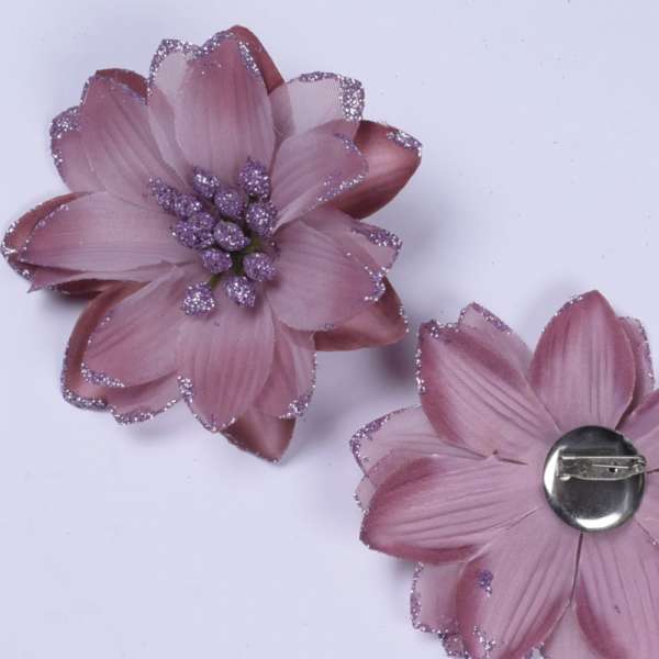 Брошь цветок фрезовый 10 см оптом