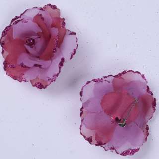 Брошь цветок лиловый 7 см оптом