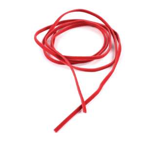 Шнур замша-флок червоний (1шт / 1м) ширина 3 мм, товщина 0,6 мм оптом