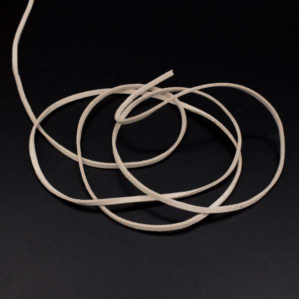 Шнур замшевый 3 мм толщина 1мм серый светлый оптом