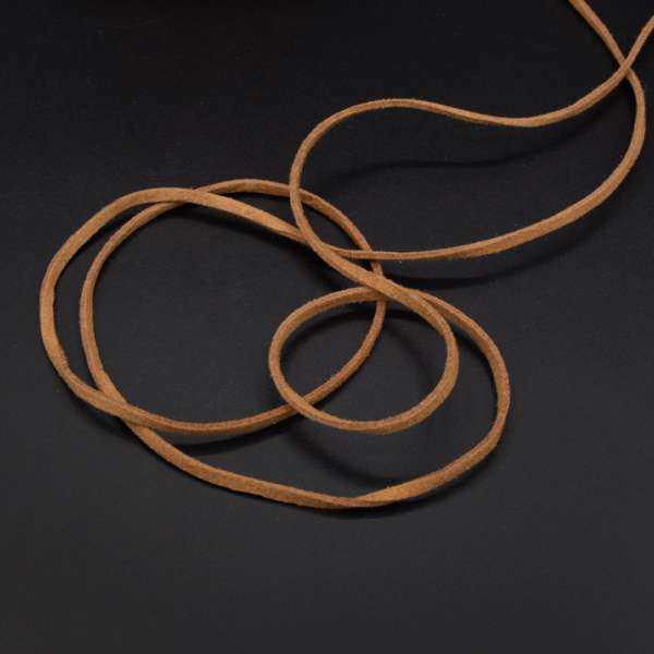 Шнур замшевый 3 мм толщина 1мм горчичный оптом