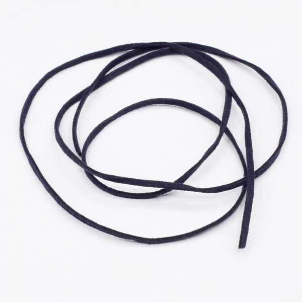 Шнур замшевый 3 мм толщина 1мм синий темный оптом