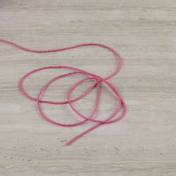 Шнур кожзам прошитый 2мм розовый