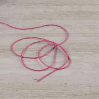 Шнур кожзам прошитый 2мм розовый оптом