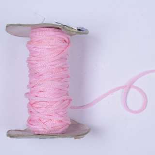 Шнур спортивный 5мм  полиэстер розовый бледный оптом