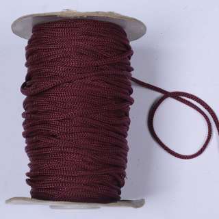 Шнур спортивный 5мм  полиэстер бордовый оптом
