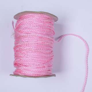 Шнур спортивный плетеный розовый бледный оптом