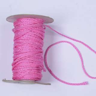 Шнур спортивный плетеный розовый оптом