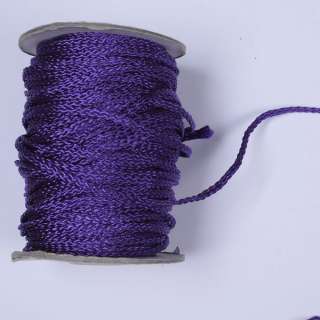Шнур спортивный плетеный фиолетовый оптом