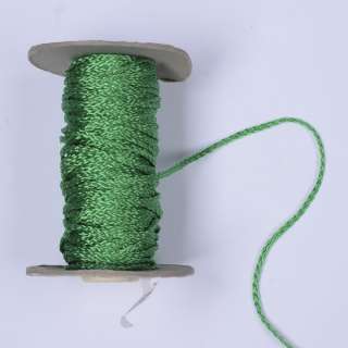 Шнур спортивный плетеный зеленый оптом
