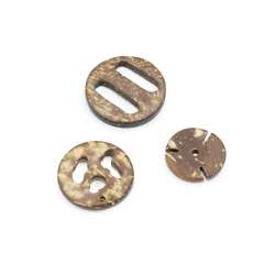 Пришивной декор кокос 3 вида плоские круглые