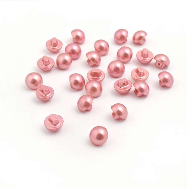 Пуговица жемчужная 12мм на ножке фрезовая (1009) оптом