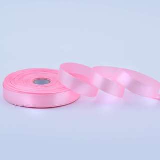 Лента атласная 15мм розовая А1-05-004 на метраж (бобина 50яр/68,2гр) оптом