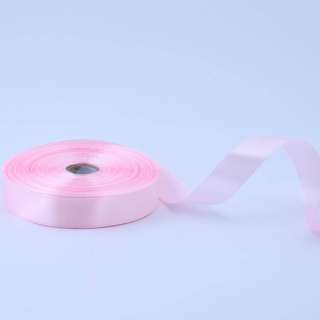 Лента атласная 20мм розовая А1-06-043 светлая на метраж (бобина 50яр/77,4г) оптом