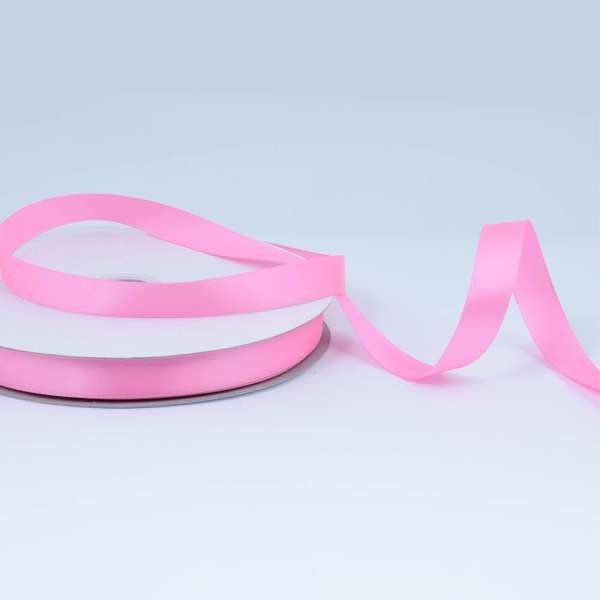 Лента атласная 15мм розовая А2-05-019 на метраж (бобина 100яр/230г) оптом