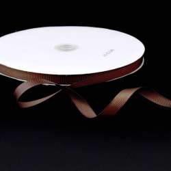 Лента репсовая ш.1 см А5-03-046 коричневая на метраж (в бобине 100яр/207г)