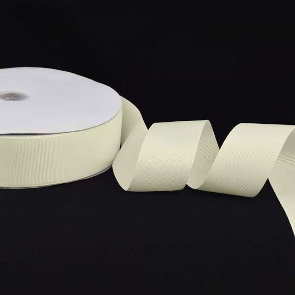 Лента репсовая ш.4 см А5-12-004 молочная на метраж (в бобине 100яр/685г) оптом