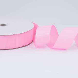 Лента репсовая ш.4 см А5-12-013 розовая светлая на метраж (в бобине 100яр/685г) оптом