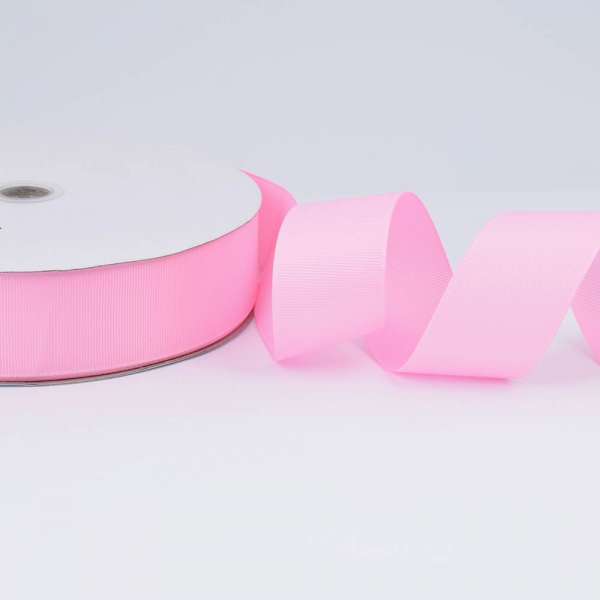 Лента репсовая ш.4 см А5-12-013 розовая светлая на метраж (в бобине 100яр/685г) оптом