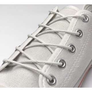 Шнурки обувные круглые с пропиткой 1 пара 120см белые оптом
