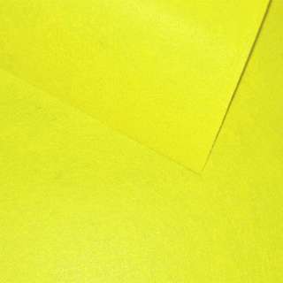 Фетр лист лимонний (0,9 мм) 21х30см оптом