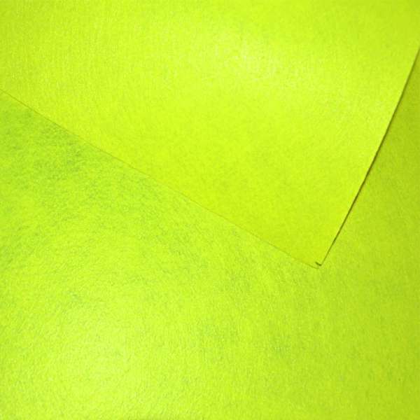 Фетр лист желтый неоновый (0,9мм) 21х30см оптом