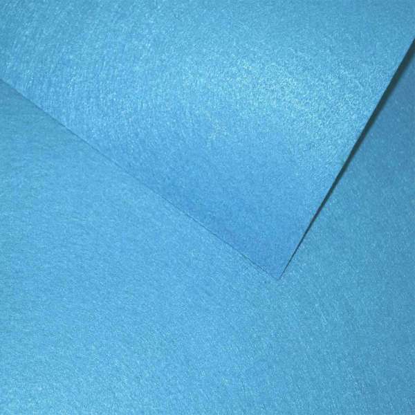 Фетр лист голубой яркий (0,9мм) 21х30см оптом